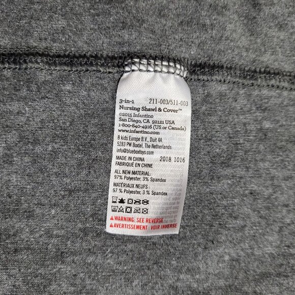 INFANTINO Gray 3-in-1 Nursing Shawl & Cover - One Size - Picture 7 of 8